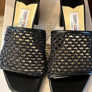 NEW Jimmy Choo Black Themis Sandal size 6